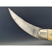Coutellerie COUTEAU PLIANT ANCIEN SYSTÈME D'OUVERTURE À SECRET - France XIXè - 10