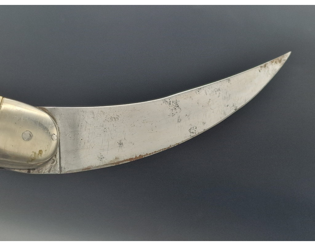 Coutellerie COUTEAU PLIANT ANCIEN SYSTÈME D'OUVERTURE À SECRET - France XIXè - 11