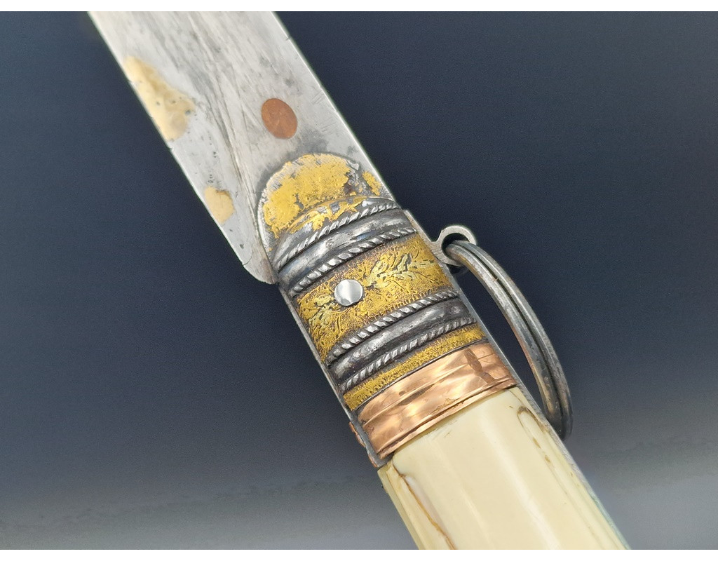 Coutellerie COUTEAU PLIANT COLLECTION "LE LOUIS XVI" vers 1780 - France XVIIIè - 2