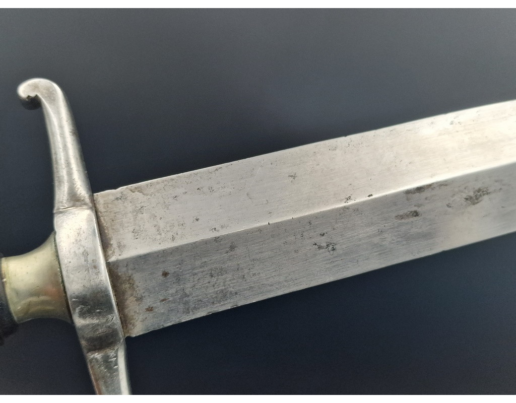 Coutellerie COUTEAU DE CHASSE VÉNERIE NOGENT LAME DOUBLE TRANCHANT - FRANCE XIXè {PRODUCT_REFERENCE} - 3