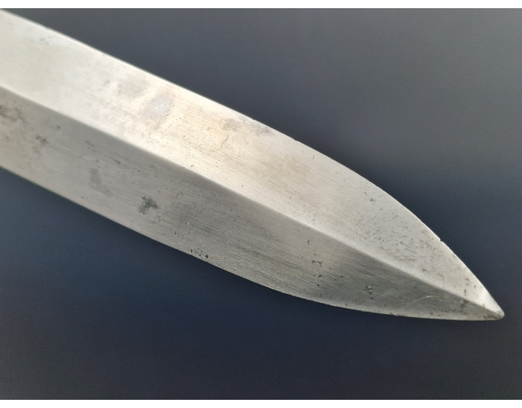 Coutellerie COUTEAU DE CHASSE VÉNERIE NOGENT LAME DOUBLE TRANCHANT - FRANCE XIXè {PRODUCT_REFERENCE} - 4