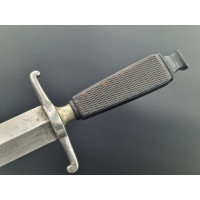 Coutellerie COUTEAU DE CHASSE VÉNERIE NOGENT LAME DOUBLE TRANCHANT - FRANCE XIXè {PRODUCT_REFERENCE} - 7