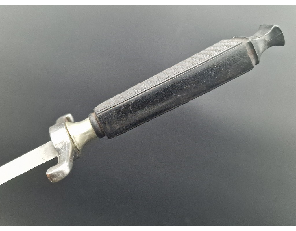 Coutellerie COUTEAU DE CHASSE VÉNERIE NOGENT LAME DOUBLE TRANCHANT - FRANCE XIXè {PRODUCT_REFERENCE} - 8