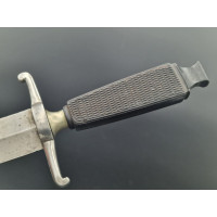 Coutellerie COUTEAU DE CHASSE VÉNERIE NOGENT LAME DOUBLE TRANCHANT - FRANCE XIXè {PRODUCT_REFERENCE} - 9