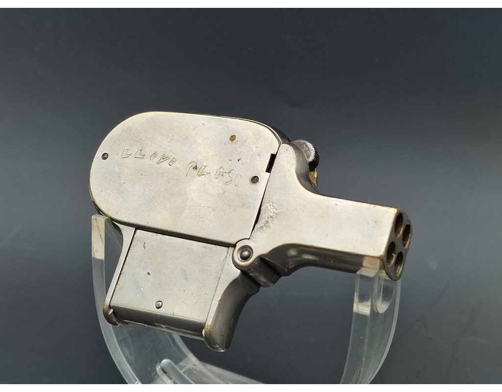 Armes de Poing PISTOLET DEFENDER UNIQUE PALM PISTOL 4 CANONS CALIBRE 22 COURT - USA XIXè 16556-27 - 2