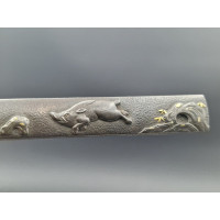 Catalogue Magasin KOZUKA SABRE JAPONAIS TANTO WAKIZASHI KATANA  SANGLIER BEAR   - JAPON PERIODE EDO XIXè {PRODUCT_REFERENCE} - 4