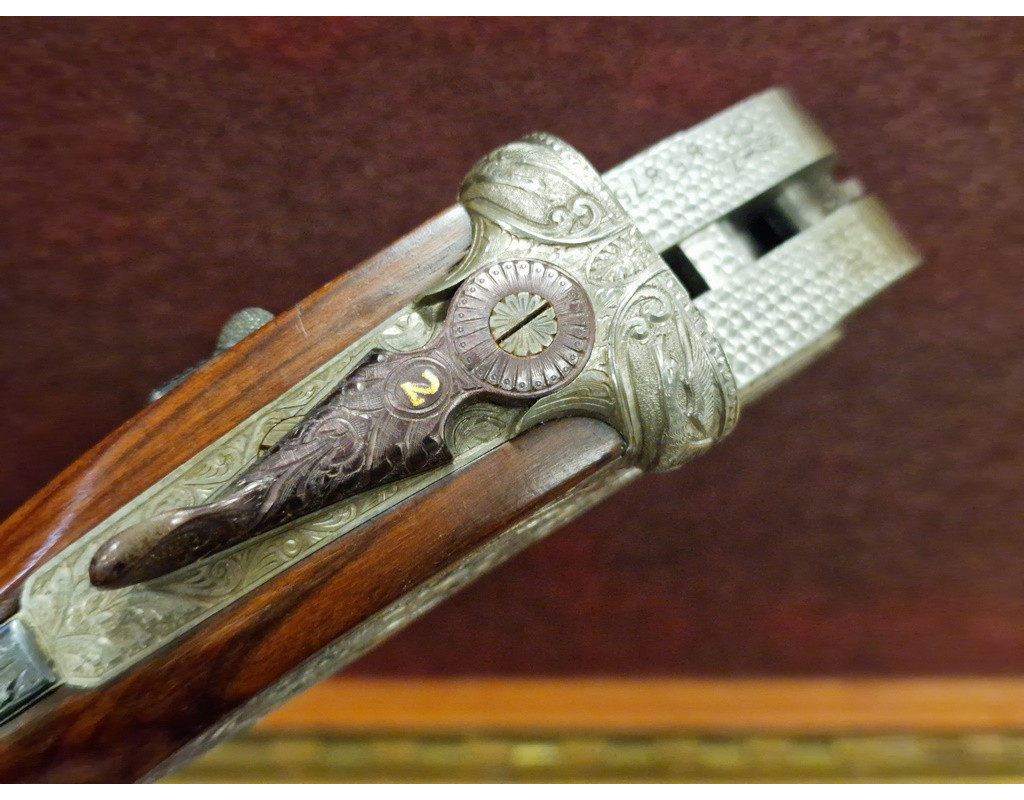 Chasse PAIRE EN 28 JUXTA CANON DEMI BLOC FUSIL CHASSE EJECTEURS CRUCELEGUI HERMANOS 28/70 3/4 Full - ESPAGNE XXè {PRODUCT_REFE