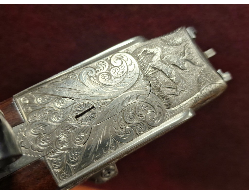 Chasse PAIRE EN 28 JUXTA CANON DEMI BLOC FUSIL CHASSE EJECTEURS CRUCELEGUI HERMANOS 28/70 3/4 Full - ESPAGNE XXè {PRODUCT_REFE