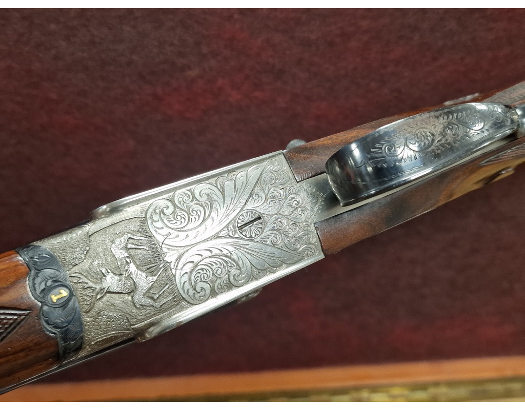 Chasse PAIRE EN 28 JUXTA CANON DEMI BLOC FUSIL CHASSE EJECTEURS CRUCELEGUI HERMANOS 28/70 3/4 Full - ESPAGNE XXè {PRODUCT_REFE