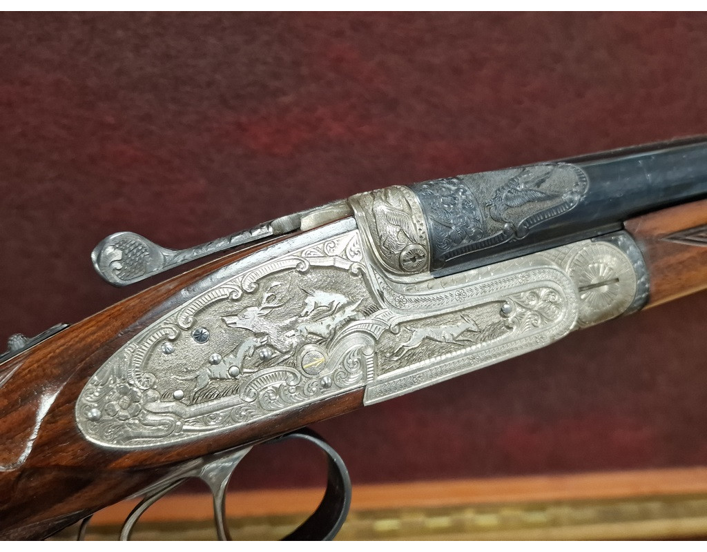 Chasse PAIRE EN 28 JUXTA CANON DEMI BLOC FUSIL CHASSE EJECTEURS CRUCELEGUI HERMANOS 28/70 3/4 Full - ESPAGNE XXè {PRODUCT_REFE