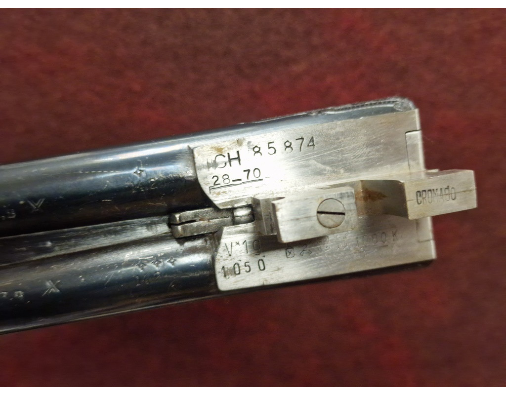 Chasse PAIRE EN 28 JUXTA CANON DEMI BLOC FUSIL CHASSE EJECTEURS CRUCELEGUI HERMANOS 28/70 3/4 Full - ESPAGNE XXè {PRODUCT_REFE