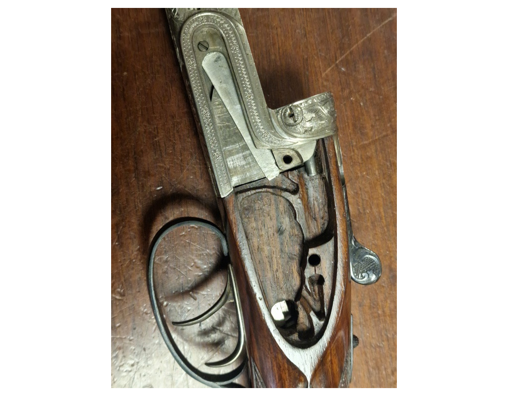 Chasse PAIRE EN 28 JUXTA CANON DEMI BLOC FUSIL CHASSE EJECTEURS CRUCELEGUI HERMANOS 28/70 3/4 Full - ESPAGNE XXè {PRODUCT_REFE