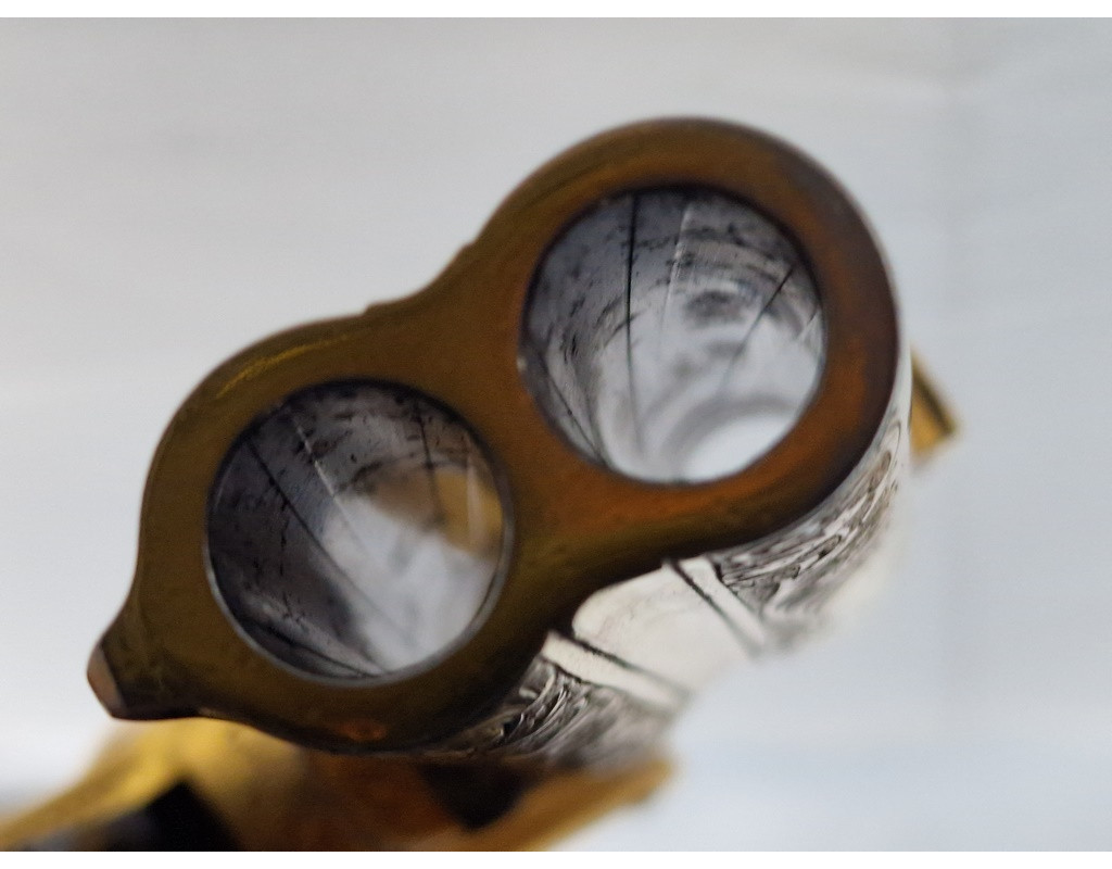 Catalogue Magasin LUXUEUX PISTOLET REMINGTON DOUBLE DERRINGER Gravé Doré en COFFRET Calibre 41RF RIMFIRE - US XIXè {PRODUCT_REF