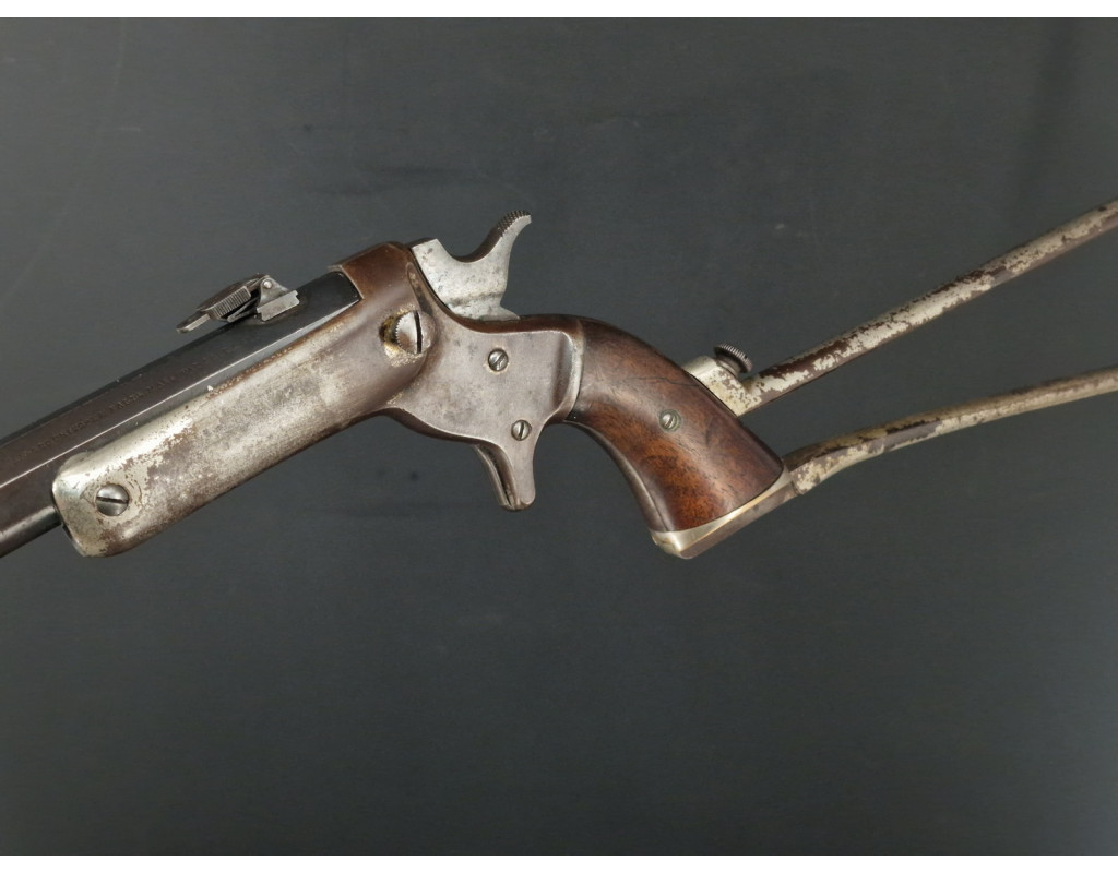 Armes de Poing PISTOLET STEVENS DE TIR HUNTER PET POCKET RIFLE N°34 1872 CALIBRE 38 RIMFIRE - USA XIXè - 4