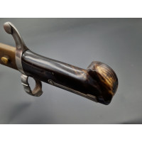 Militaria BAIONNETTE CHASSE JUXTAPOSÉ À LAME YATAGAN CONTRE TRANCHANT vers 1860 - FRANCE XIXè - 5