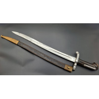 Militaria BAIONNETTE CHASSE JUXTAPOSÉ À LAME YATAGAN CONTRE TRANCHANT vers 1860 - FRANCE XIXè - 6