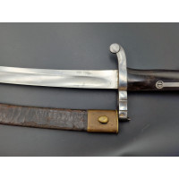 Militaria BAIONNETTE CHASSE JUXTAPOSÉ À LAME YATAGAN CONTRE TRANCHANT vers 1860 - FRANCE XIXè - 8