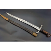 Militaria BAIONNETTE CHASSE JUXTAPOSÉ À LAME YATAGAN CONTRE TRANCHANT vers 1860 - FRANCE XIXè - 11