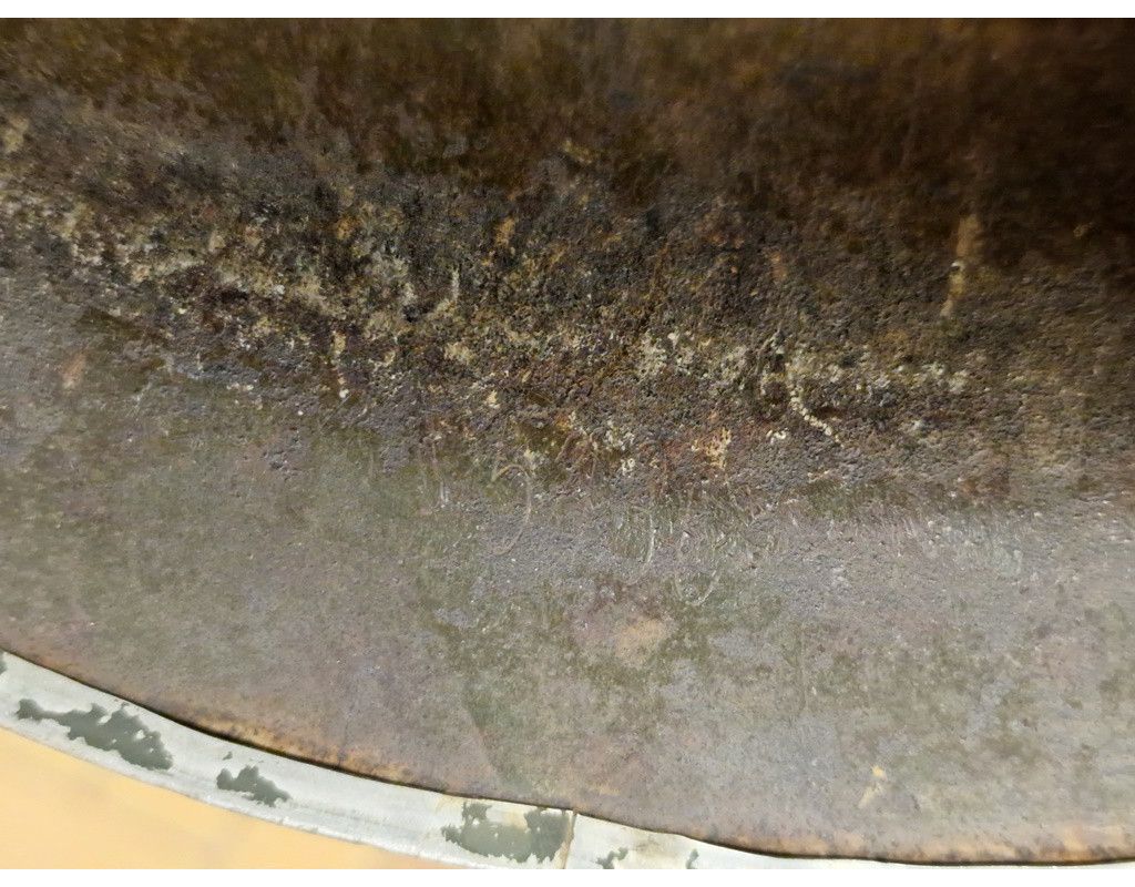 Militaria CASQUE US M1 A1 TROUPES FRANCAISES RESISTANTE VOSGES HIVER 1944 INSIGNE SECTION CIRCULATION - USA / FRANCE Seconde Gue