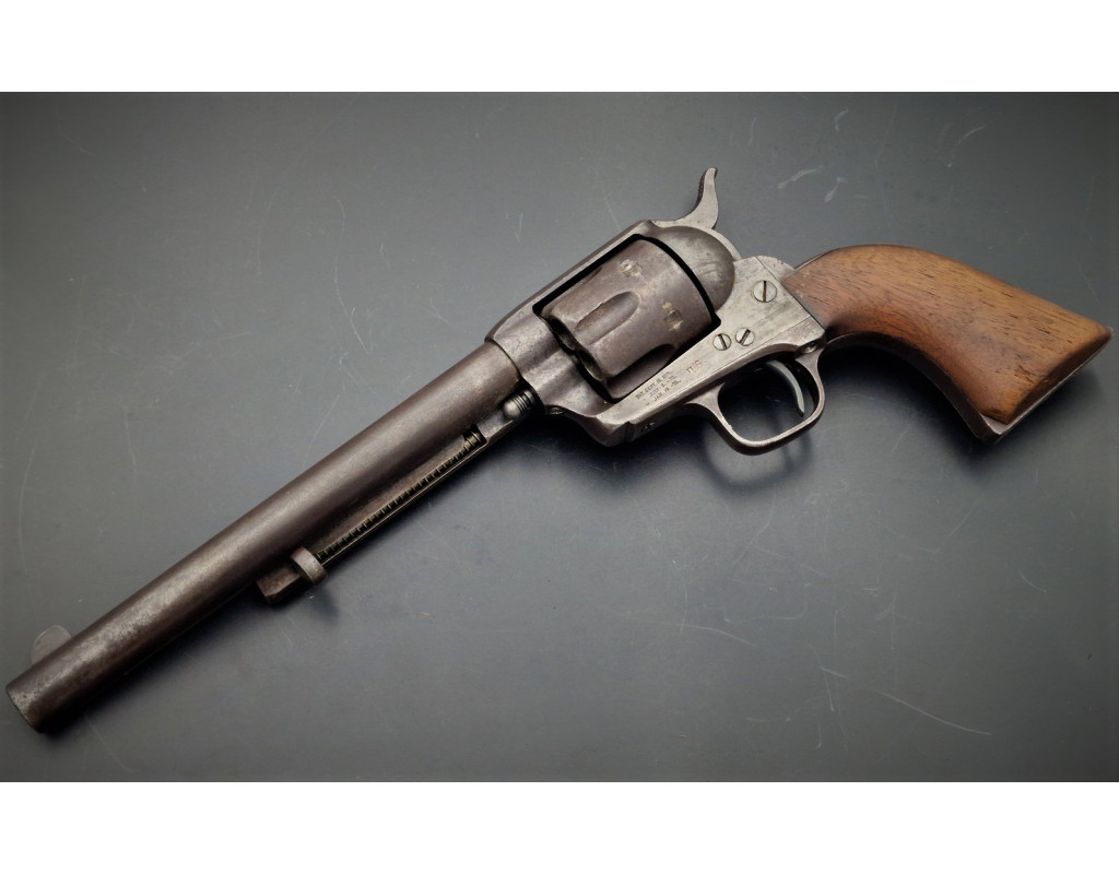 Armes de Poing REVOLVER CAVALERIE COLT PEACEMAKER SINGLE ACTION MILITAIRE DE CAVALERIE SAA 1873 US ARMY 1877 CAL. 45LC - BACKWA