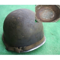 Catalogue Magasin CASQUE US Modèle M1 A1 1er type CAMMOUFLE du 4e BATILLON 1er RCA VOSGES HIVER 1944 - USA / FRANCE WW2 {PRODUCT