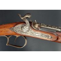 Armes Longues LUXUEUX LONG FUSIL CANARDIER A PERCUSSION PAR LACHAT A SAINT ETIENNE CALIBRE 17,2mm - FRANCE XIXè - 4