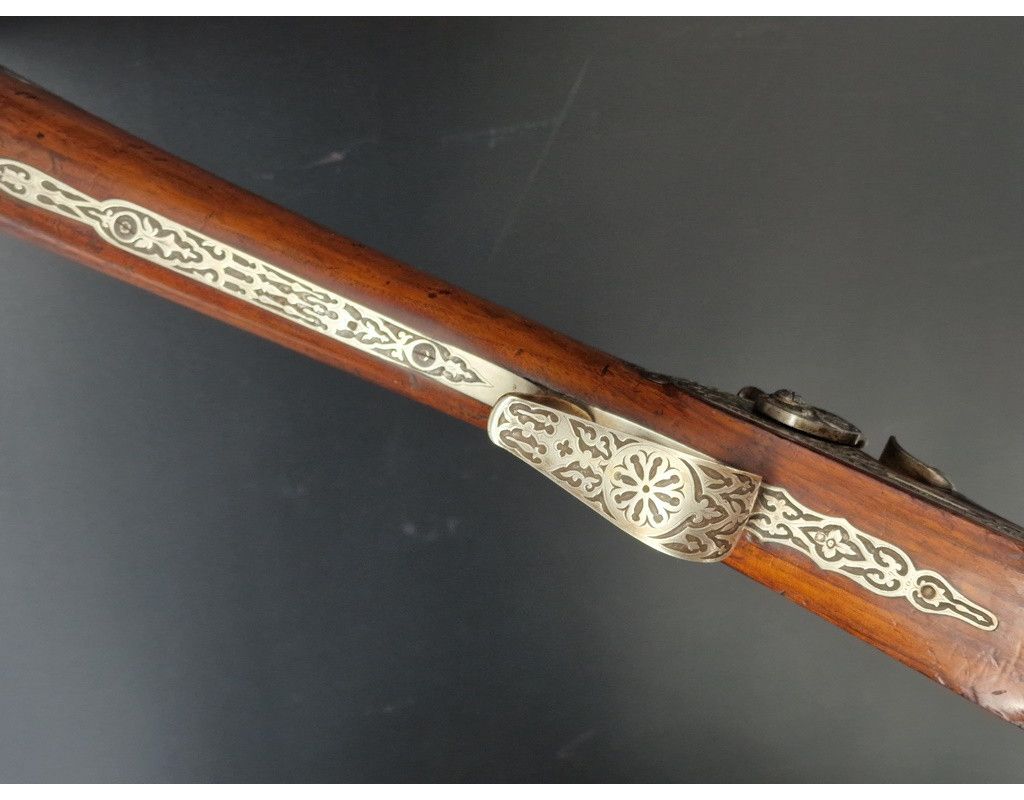 Armes Longues LUXUEUX LONG FUSIL CANARDIER A PERCUSSION PAR LACHAT A SAINT ETIENNE CALIBRE 17,2mm - FRANCE XIXè - 5