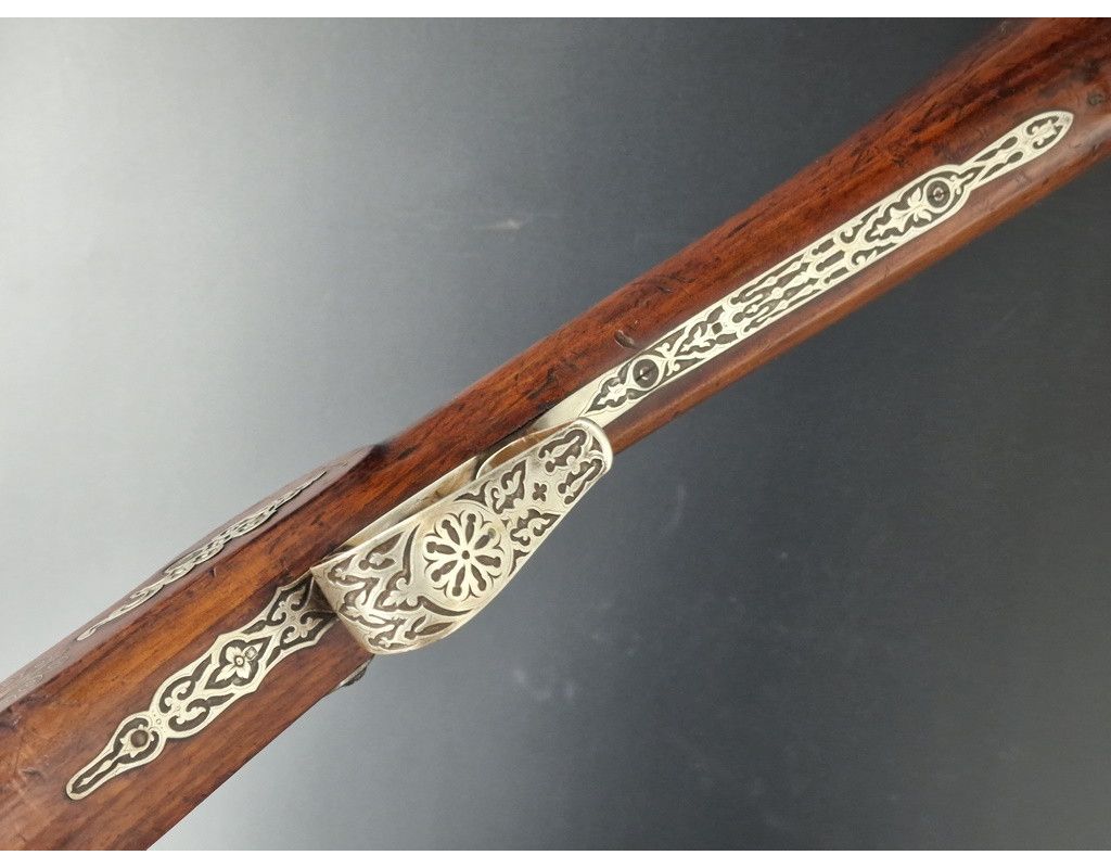 Armes Longues LUXUEUX LONG FUSIL CANARDIER A PERCUSSION PAR LACHAT A SAINT ETIENNE CALIBRE 17,2mm - FRANCE XIXè - 10