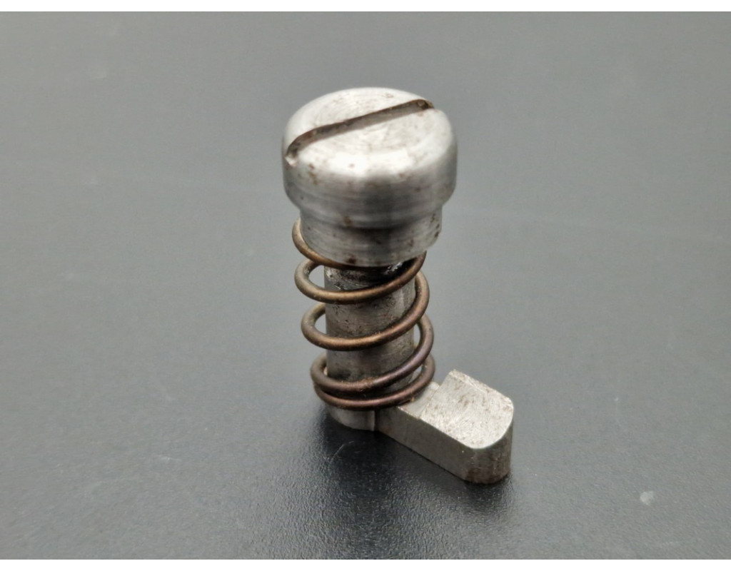 Pièces Détachées VERROU D' AXE BARILLET REVOLER MAS 1873 / MAS MODEL 1874 BOUTON POUSSOIR AVEC RESSORT - 1