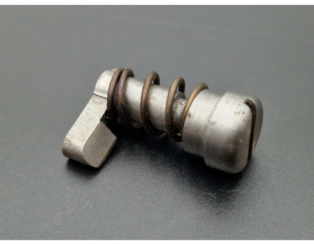 Pièces Détachées VERROU D' AXE BARILLET REVOLER MAS 1873 / MAS MODEL 1874 BOUTON POUSSOIR AVEC RESSORT - 2