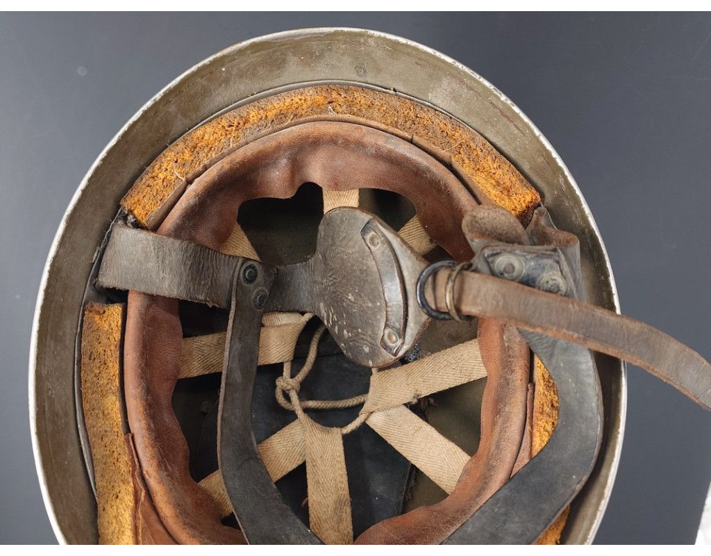 Militaria WW2 CASQUE MK1 DE PARACHUTISTE BRITANNIQUE BMB 1943 - GB SECONDE GUERRE MONDIALE - 6