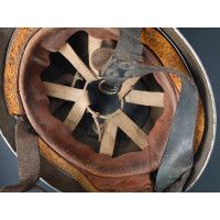 Militaria WW2 CASQUE MK1 DE PARACHUTISTE BRITANNIQUE BMB 1943 - GB SECONDE GUERRE MONDIALE - 8