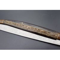 Coutellerie IMPOSANT COUTEAU PLIANT NAVAJA CATALAN ESPAGNOL CATALOGNE DU SUD 89CM DATE 1883 - ESPAGNE XIXè - 11