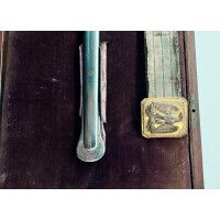 Armes Blanches COFFRET DE SABRE MODELE 1855 D'ETAT MAJOR OFFERT AU COLONEL ALEXIS ADOLPHE BLIGNY EN 1851 - FRANCE SECOND EMPIRE