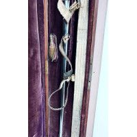 Armes Blanches COFFRET DE SABRE MODELE 1855 D'ETAT MAJOR OFFERT AU COLONEL ALEXIS ADOLPHE BLIGNY EN 1851 - FRANCE SECOND EMPIRE