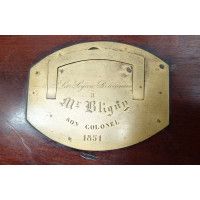 Armes Blanches COFFRET DE SABRE MODELE 1855 D'ETAT MAJOR OFFERT AU COLONEL ALEXIS ADOLPHE BLIGNY EN 1851 - FRANCE SECOND EMPIRE