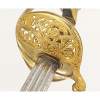 Armes Blanches COFFRET DE SABRE MODELE 1855 D'ETAT MAJOR OFFERT AU COLONEL ALEXIS ADOLPHE BLIGNY EN 1851 - FRANCE SECOND EMPIRE