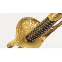 Armes Blanches COFFRET DE SABRE MODELE 1855 D'ETAT MAJOR OFFERT AU COLONEL ALEXIS ADOLPHE BLIGNY EN 1851 - FRANCE SECOND EMPIRE