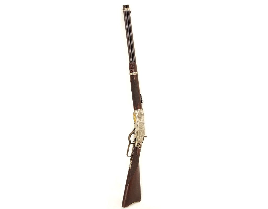 Armes Longues WINCHESTER DE LUXE MODÈLE 1873 CARABINE DE SELLE CALIBRE 44/40 - USA XIXè 103665-1 - 16