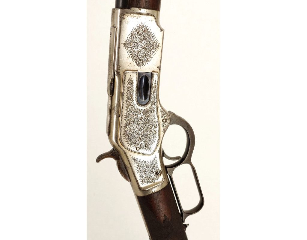 Armes Longues WINCHESTER DE LUXE MODÈLE 1873 CARABINE DE SELLE CALIBRE 44/40 - USA XIXè 103665-1 - 2