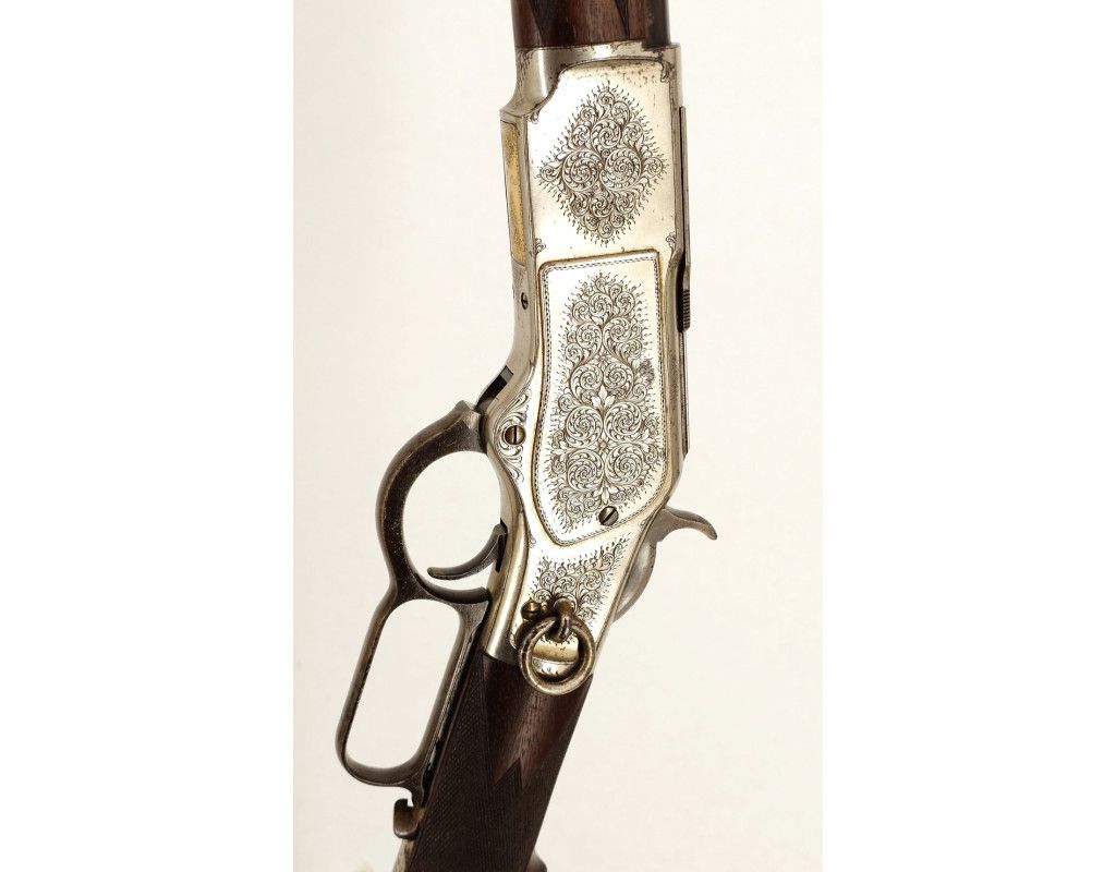 Armes Longues WINCHESTER DE LUXE MODÈLE 1873 CARABINE DE SELLE CALIBRE 44/40 - USA XIXè 103665-1 - 4