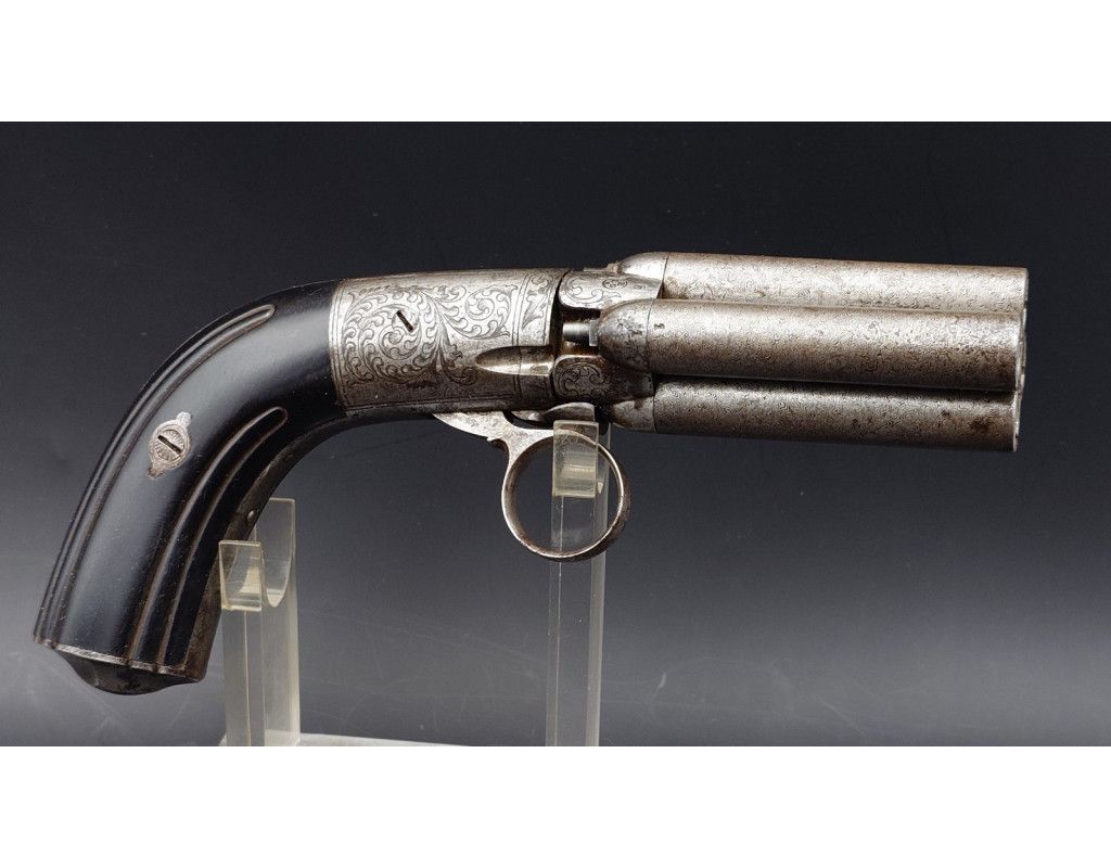 Catalogue Magasin REVOLVER POIVRIERE MARIETTE BREVETÉ 1850 4 CANONS A PERCUSSION CALIBRE 9MM 147218.45 - 5