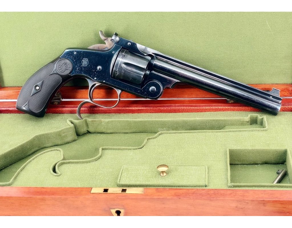 Armes de Poing SMITH & WESSON MODEL N°3 FRONTIER REVOLVER DE TIR SINGLE ACTION CALIBRE 44 RUSSIAN - USA XIXè 243-159-4 - 1