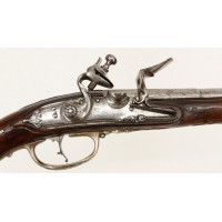 Armes de Poing LONG PISTOLET À SILEX ITALIEN 18è SIGNÉ BERNARDINO POUR L'EXPORT - MONTURES en ARGENT 406-90-1 - 8