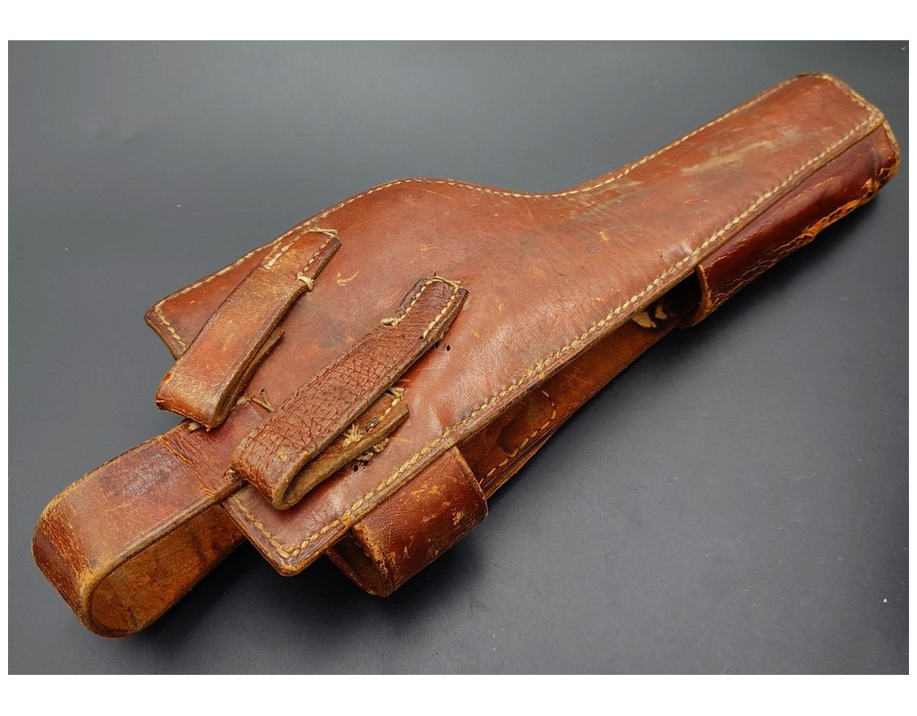 Militaria ETUI EN CUIR POUR CROSSE PISTOLET MAUSER C96 - ALLEMAGNE PREMIERE GUERRE MONDIALE {PRODUCT_REFERENCE} - 7