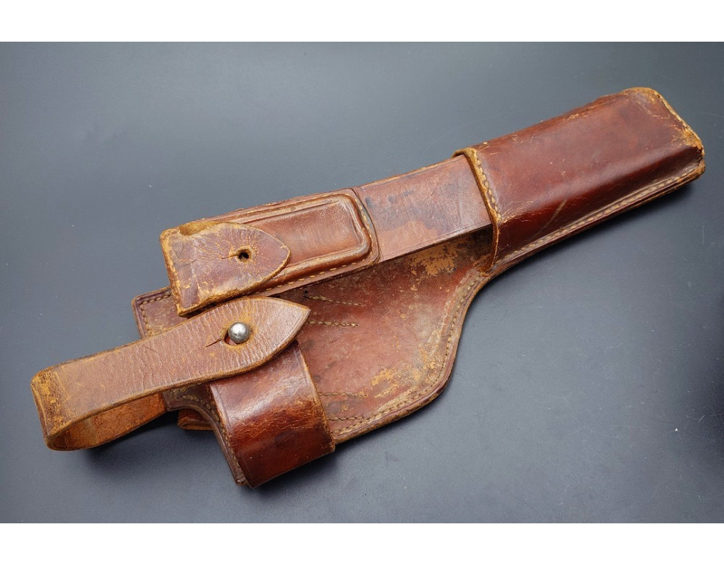 Militaria ETUI EN CUIR POUR CROSSE PISTOLET MAUSER C96 - ALLEMAGNE PREMIERE GUERRE MONDIALE {PRODUCT_REFERENCE} - 8