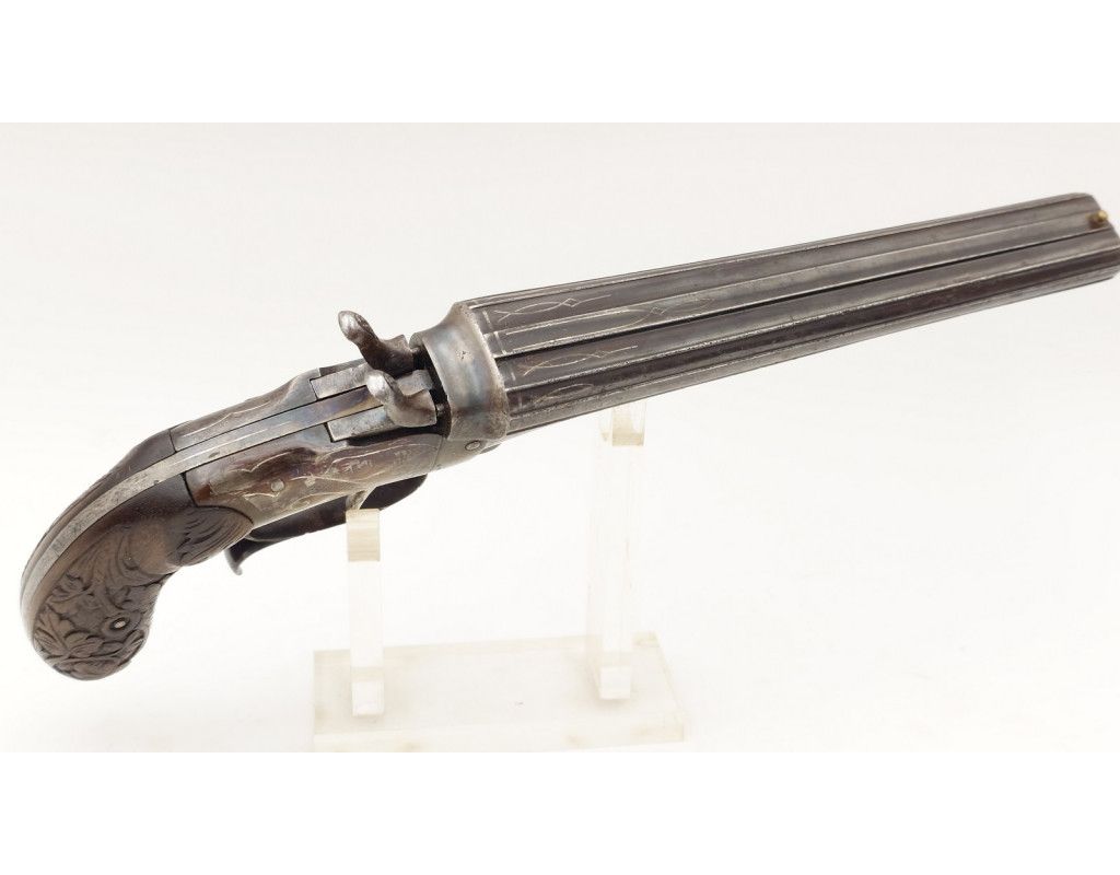 Armes de Poing PISTOLET DE VÉNERIE JUXTAPOSÉ À CHIENS EXTÉRIEURS CALIBRE 12mm/50 ÉMILIO LAPORT & Cia RIO DE JANEIRO 1896-1919 -