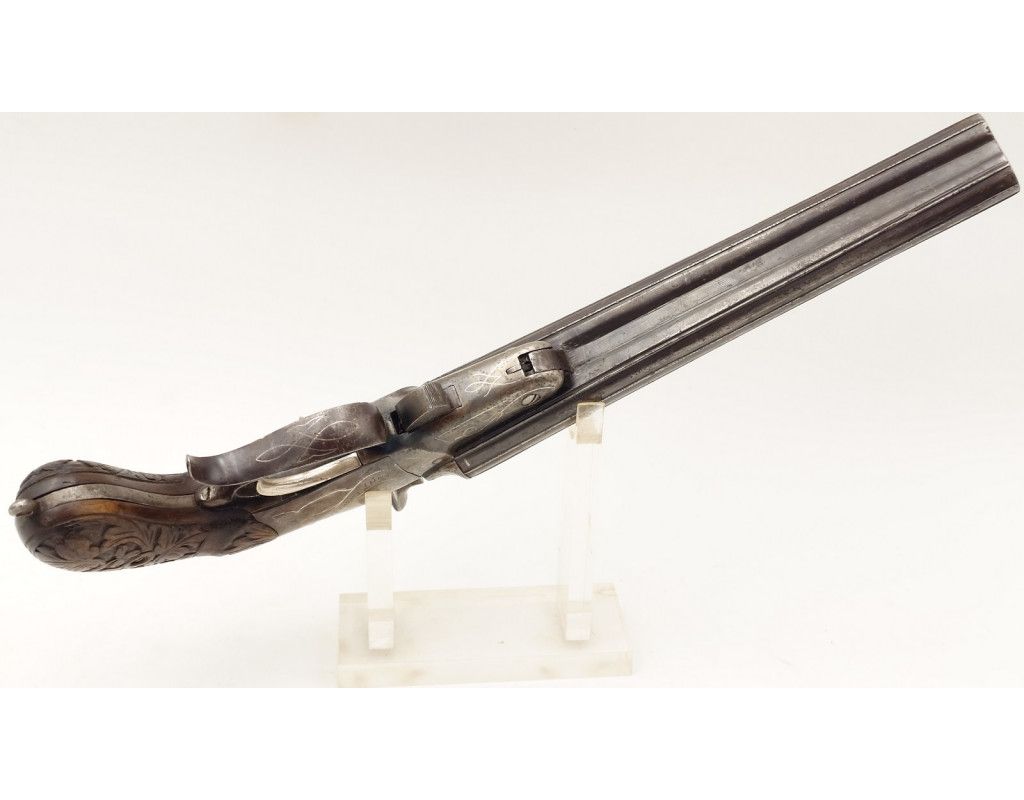 Armes de Poing PISTOLET DE VÉNERIE JUXTAPOSÉ À CHIENS EXTÉRIEURS CALIBRE 12mm/50 ÉMILIO LAPORT & Cia RIO DE JANEIRO 1896-1919 -