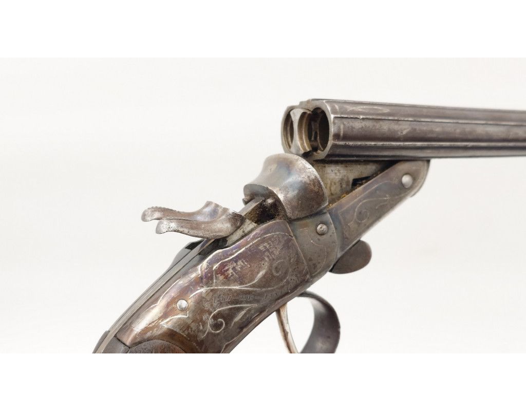 Armes de Poing PISTOLET DE VÉNERIE JUXTAPOSÉ À CHIENS EXTÉRIEURS CALIBRE 12mm/50 ÉMILIO LAPORT & Cia RIO DE JANEIRO 1896-1919 -