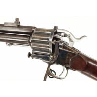 Armes d'Épaule EXCEPTIONNELLE CARABINE COLONEL LEMAT CALIBRE 11MM & 20/50 PERCUSSION CENTRALE FINITION D'ORIGINE BLEU C004155-10